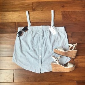 Vineyard Vines Patchwork Button Front Tank Size L NEW